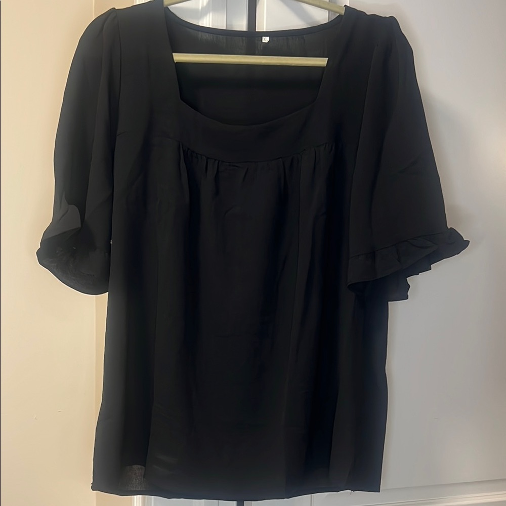 Elegant Black Women's Top